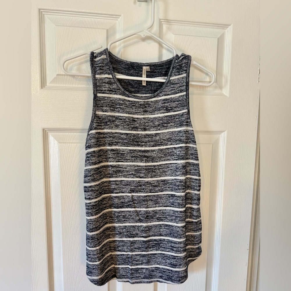 Banana Republic Striped Knit Sleeveless Top